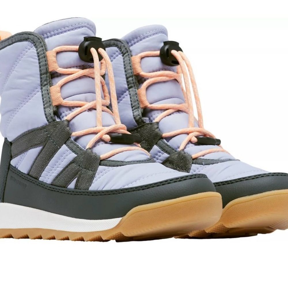 NEW Sorel Whitney II Short Lace Winter Boots - Grey / Lavender women’s size 6